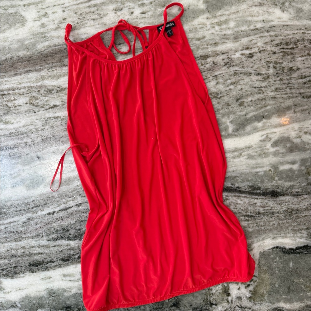 Express Vibrant Red Tank Top